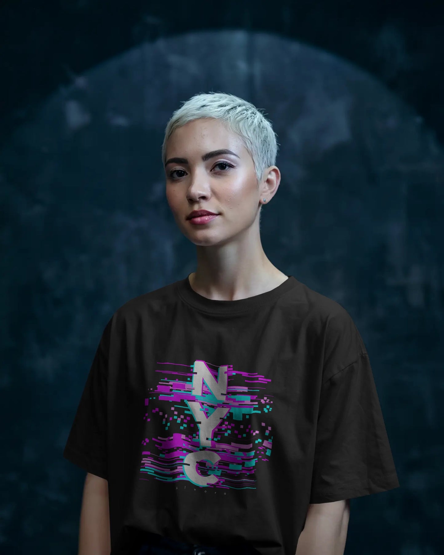Vibrant NYC Graphic Tee - Unisex Cotton T-Shirt by Alvora