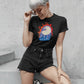 Relaxing Kitty Dark Soft T Shirt for Cat Lovers - Unisex
