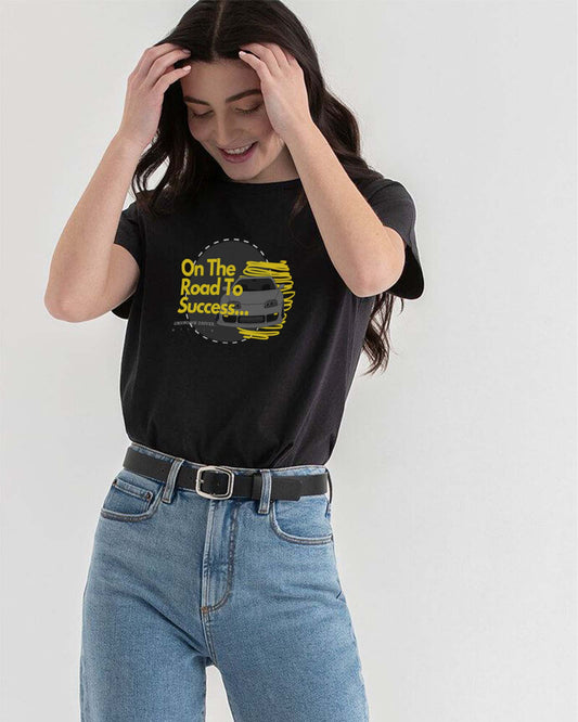 On The Road To Success Unisex Heavy Cotton T-Shirt - Inspirational Motivation Shirt