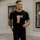 Never Give Up Dark Unisex Soft Cotton Tee - Motivational Graphic T-Shirt