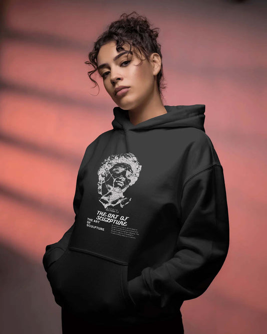 Dark Sculpted Soul  Unisex Hoodie – Premium Cotton Art Graphic Hoodies