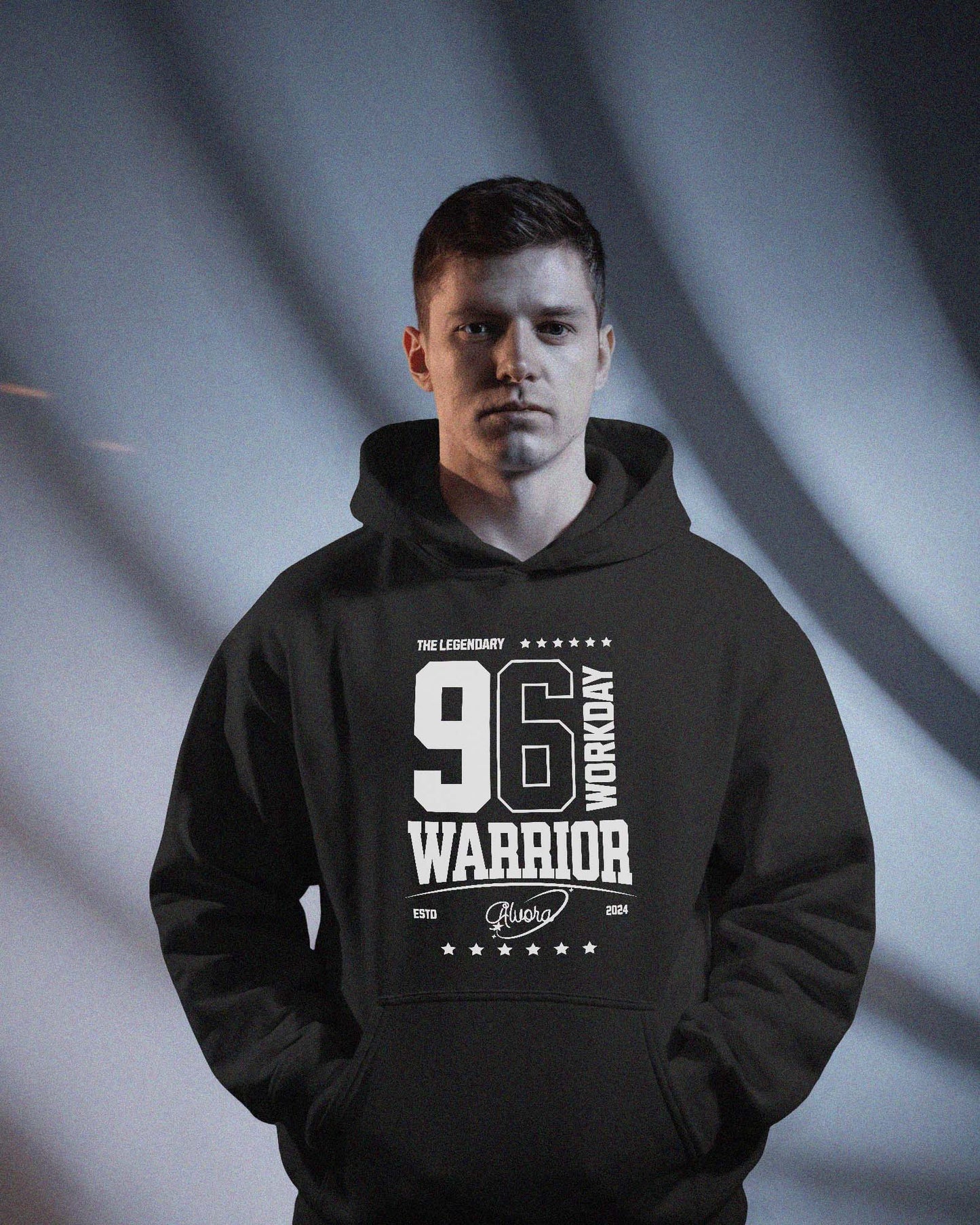 Legendary Warrior Premium Hoodie Dark Edition – Unisex by Alvora