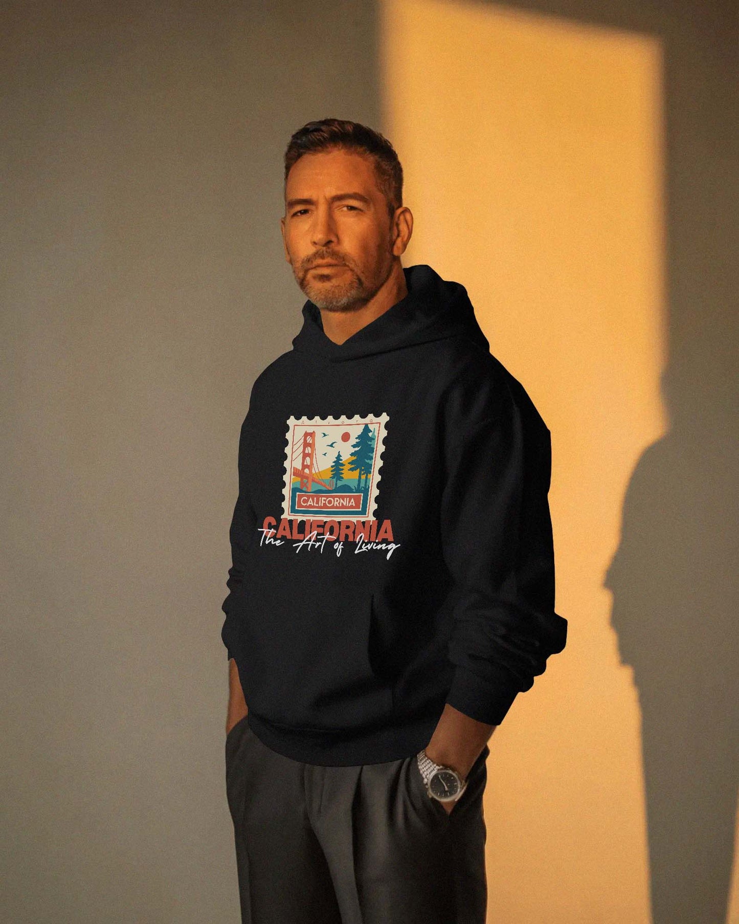California Dreamin’ Travel Graphic Hoodie – Unisex Premium Cotton Adventure Hoodie