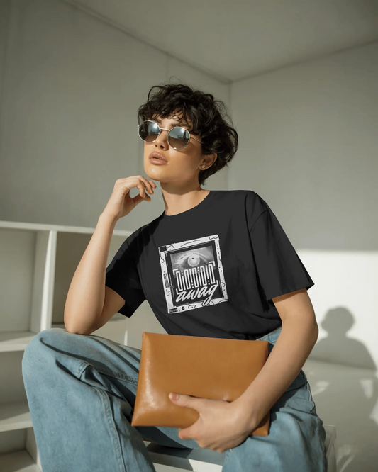 'Look Away' Graphic Tee Dark Edition -  Unisex Soft Style Cotton T-shirt