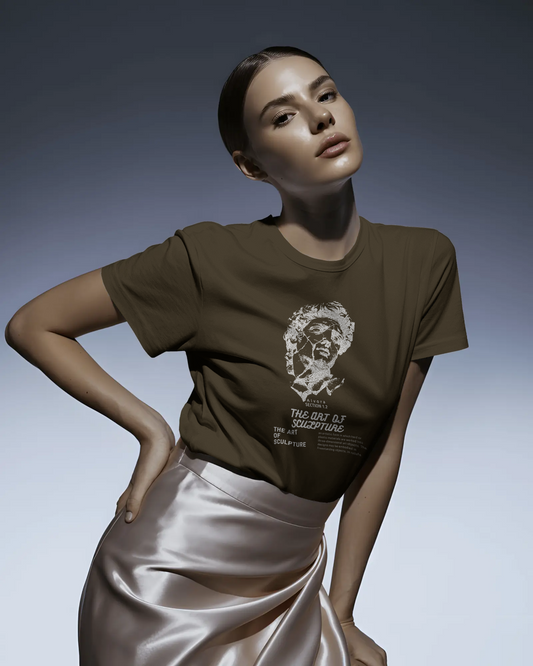Art of Sculpture Graphic T-Shirt – Unisex Softstyle Dark Vintage Tee