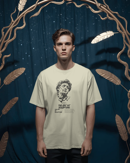 Art of Sculpture Graphic T-Shirt – Unisex Softstyle Light Vintage Tee by Alvora