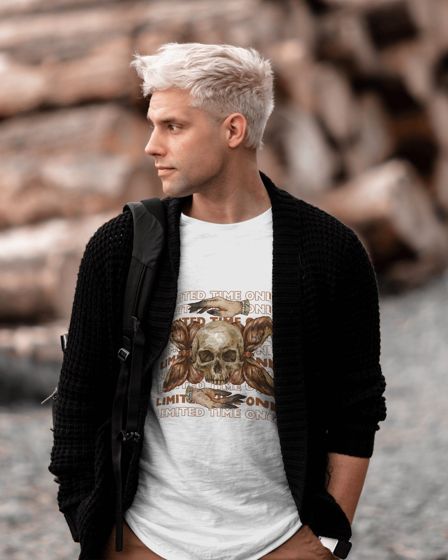 Limited Edition Skull Graphic Tee Unisex Heavy Cotton by Alvora