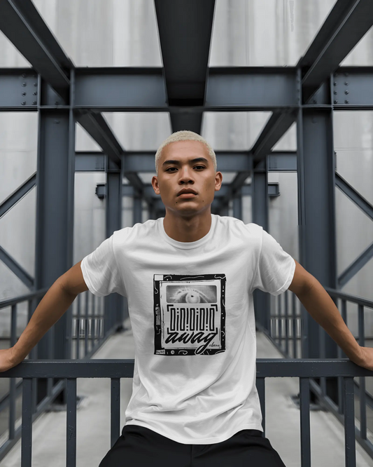 'Look Away' Graphic Light Edition -  Unisex Soft Style Cotton T-shirt