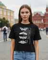 Butterfly Bloom Boxy Tee Dark – Summer Graphic Crop